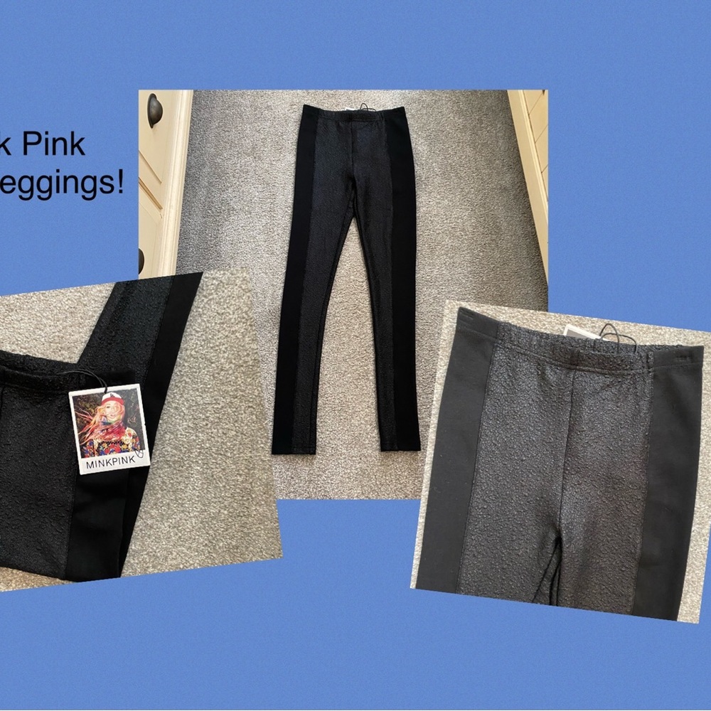 Mink Pink funky faux leather leggings!